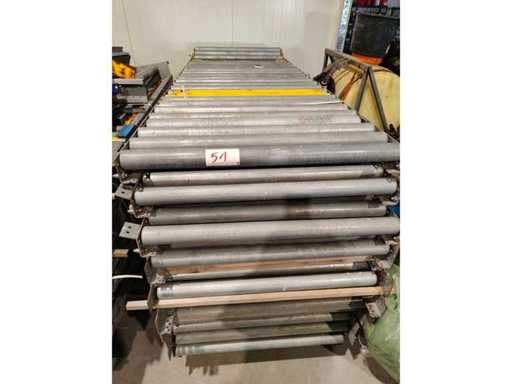 BITO - 28,6 M – Verzinktes Rollenfördersystem mit Palettenverriegelungssystem