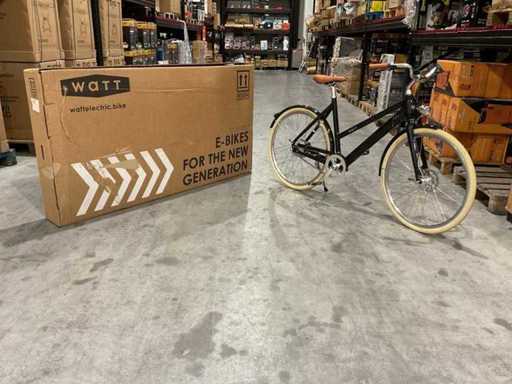 Watt Dublin ST 54cm Zwart Elektrische fiets