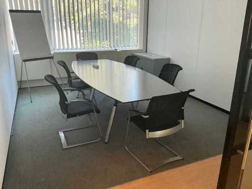 Drentea emmen Vergadertafel met stoelen