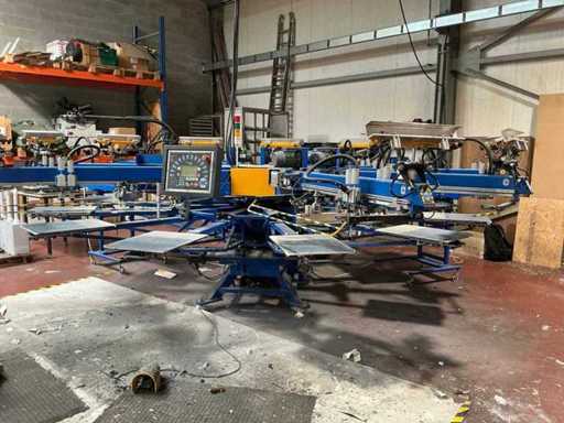 2017 Printex Spectrum SL12/10 Carroussel textielzeefdrukmachine