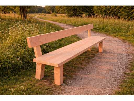 Douglas freistehende Gartenbank – 200x50x83 cm