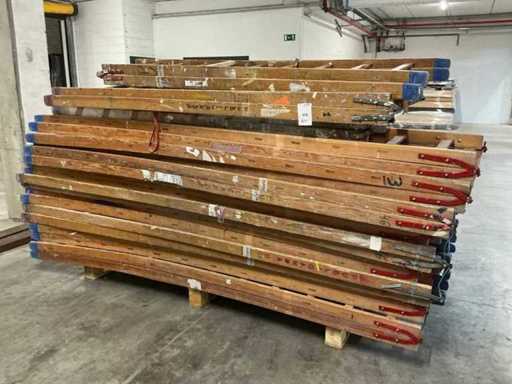 Różne drewniane drabiny składane (12x)