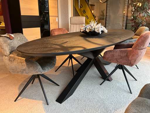 Table de salle à manger ovale