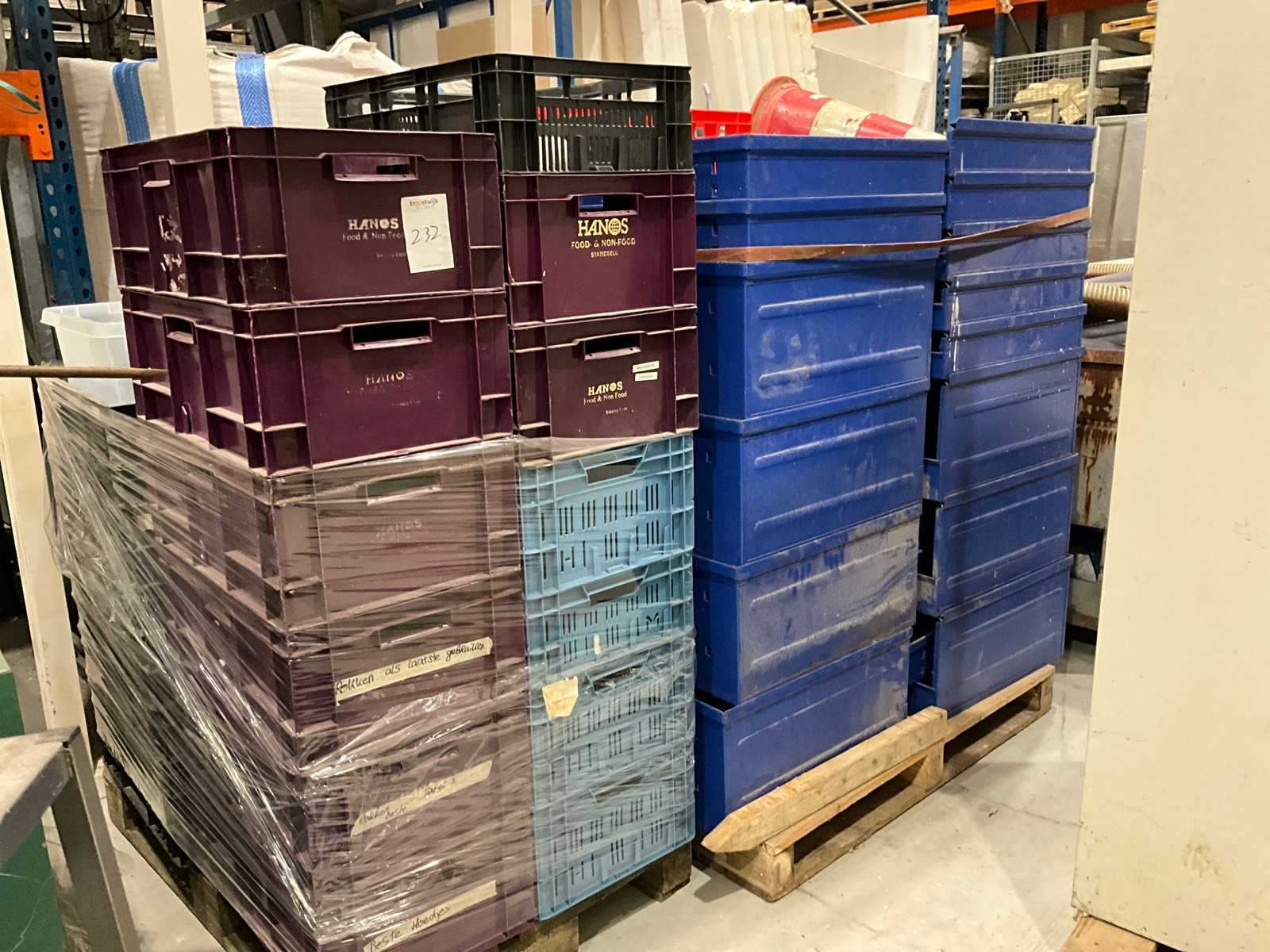 Batch of crates and bins