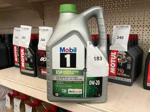 Mobil, capacità 5 litri Olio motore