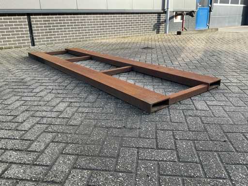 Forklift transport frame