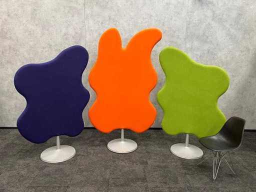 3x Glimakra Wannabetree - parete divisoria acustica - organica