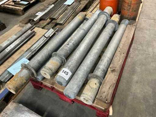 Poteaux galvanisés (6x)