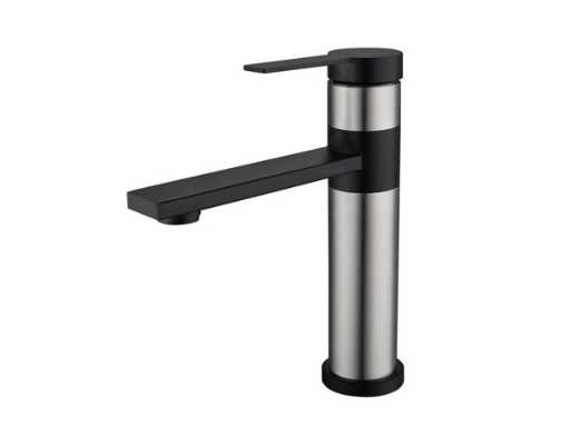 2x Klea - Low - Konstrukcja - Kran do miksera Low Stainless Steel - matowa czerń