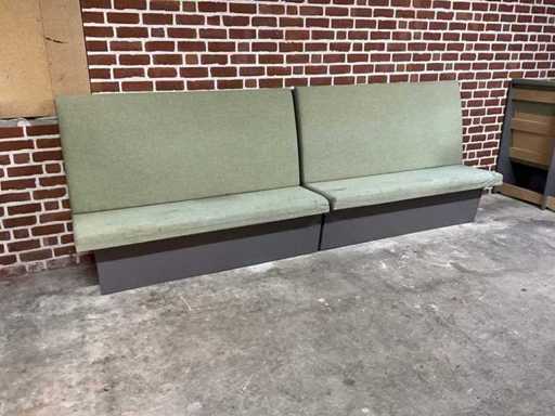 Gestoffeerde restaurantbank