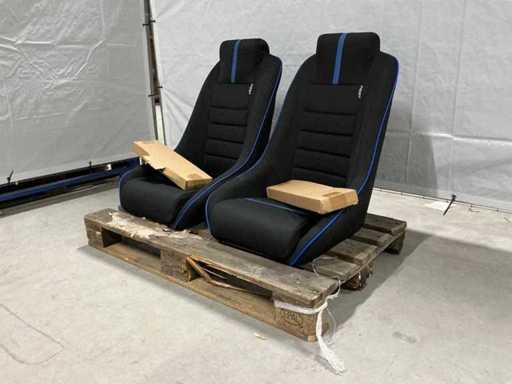 Sedile da corsa in stile auto (2x)