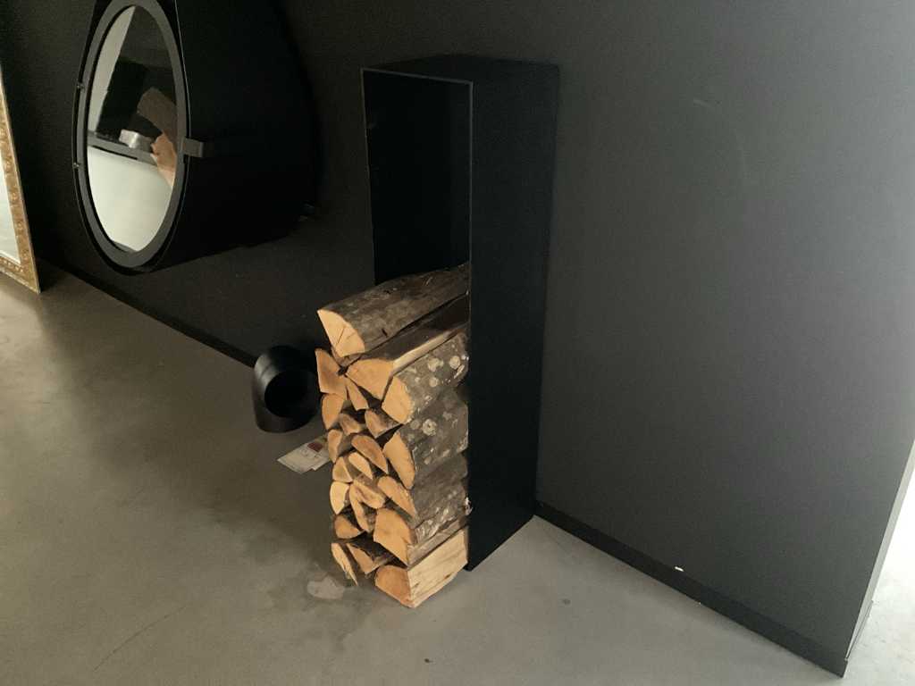Steel storage unit for logs