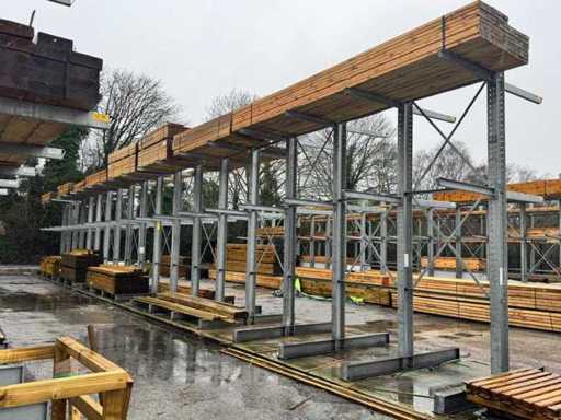 Stojak wspornikowy dwustronny 19x76