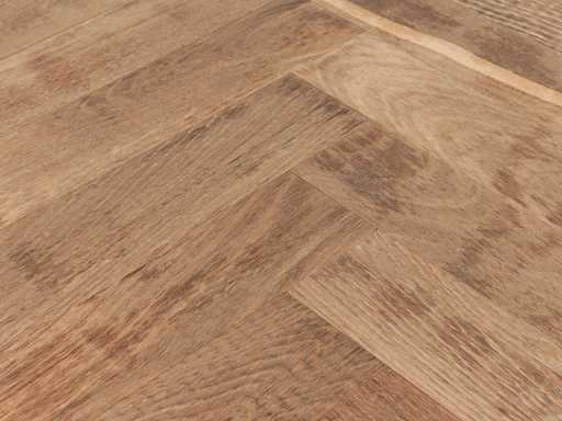 102 m2 di parquet in lama di pesce - 540 x 90 x 14 mm