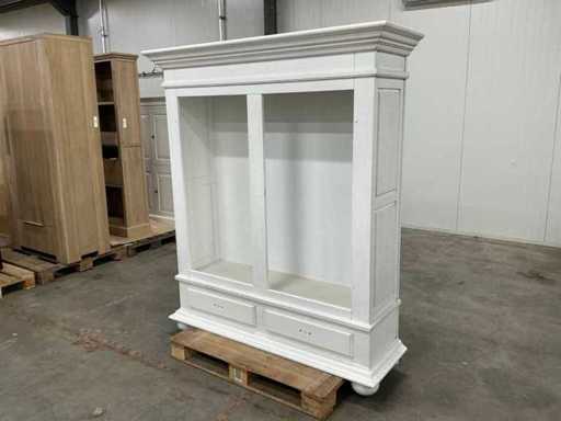 Biała porcelanowa szafka niekompletna, 195x162x53,5cm