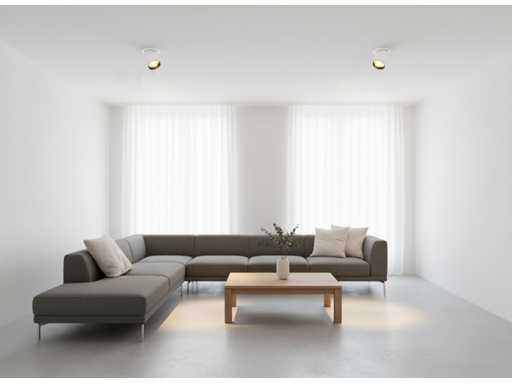 GU10 Inbouwspot Armatuur cilinder draaibaar (40x)