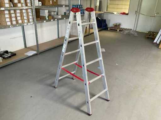 WÜRTH 2x5 Sprossen Alu-Sprossen-Stehleiter