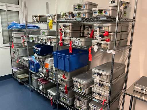 Chirurgische steriele dozen set met plank