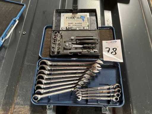 Gedore-Schraubenschlüssel und Ringschlüssel-Set