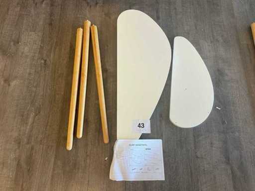 Surf Gedemonteerde Wandtafel