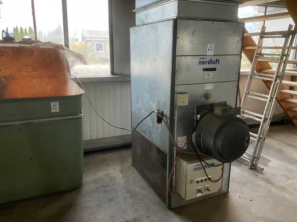 2005 Nordluft NL–A 105 Oil heater with blower and tank