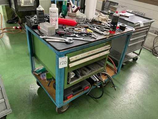 Mobile shelf trolley