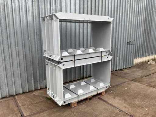 Concrete block mold 2x