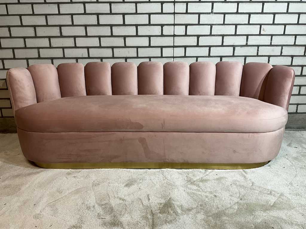 Richmond Camden różowa aksamitna sofa