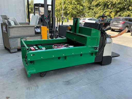 Seria Crown 3000 z 2017 roku – ręczny hydrauliczny wózek paletowy z systemem wymiany baterii