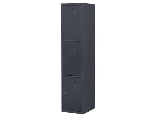 Povag Lkp-257 Locker Cabinet 3 doors 1 piece