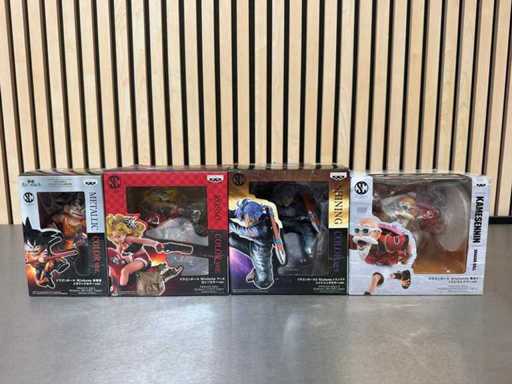 Banpresto - Dragon Ball Z SCultures Figurine de la collection spéciale de couleurs (4x)