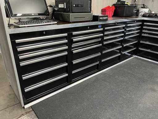 Datona - PRO - Armoire à outils avec 6 tiroirs (4x)