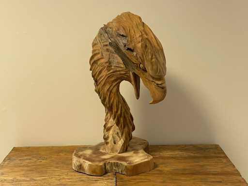 Arendkop / Eagle Head Teak H55cm