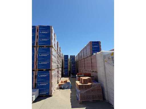 LIQUIDATION – ZIEGEL- / KERAMIKBLÖCKE PALETTEN MIT PALETTEN VON 29/24 BIS 290X240X238 