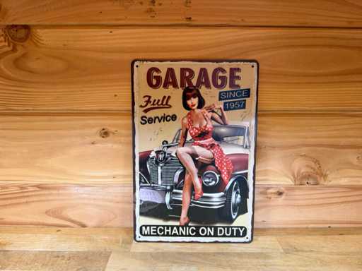 metaal reclame wandbord