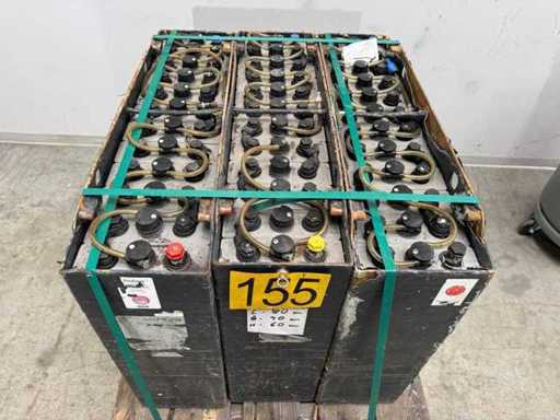 2019 3 x AIM 24V 375Ah 3PzS375 Carretilla elevadora eléctrica inalámbrica 80x20x63cm