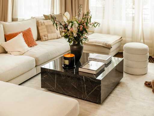 Lesley Marble Look Coffee Table - Westwing Collection