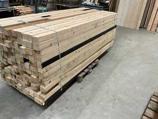 1 pallet KVH used 120 pieces approx. 70x80mmx2500mm
