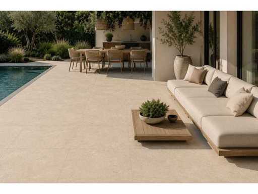Keramische tuintegel 86,4m² Dordogne 120x120cm