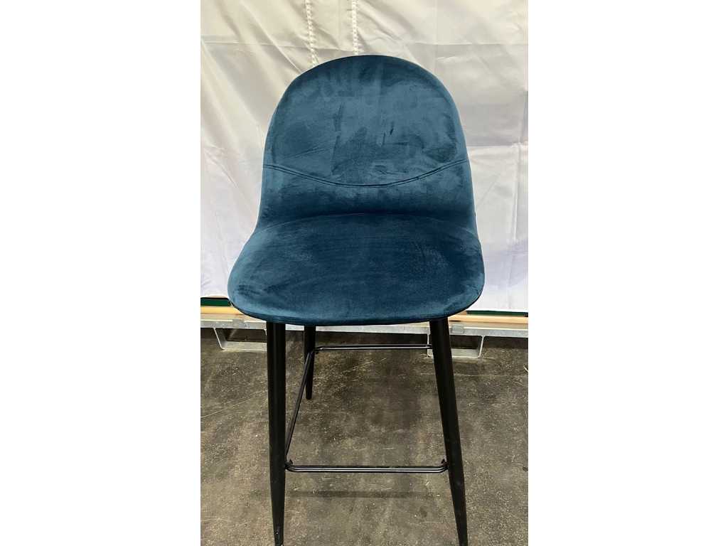 upholstered - Barstool blue