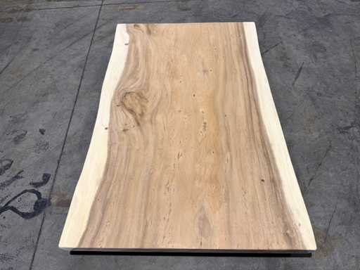 Suar boomstam tafelblad 120 cm.