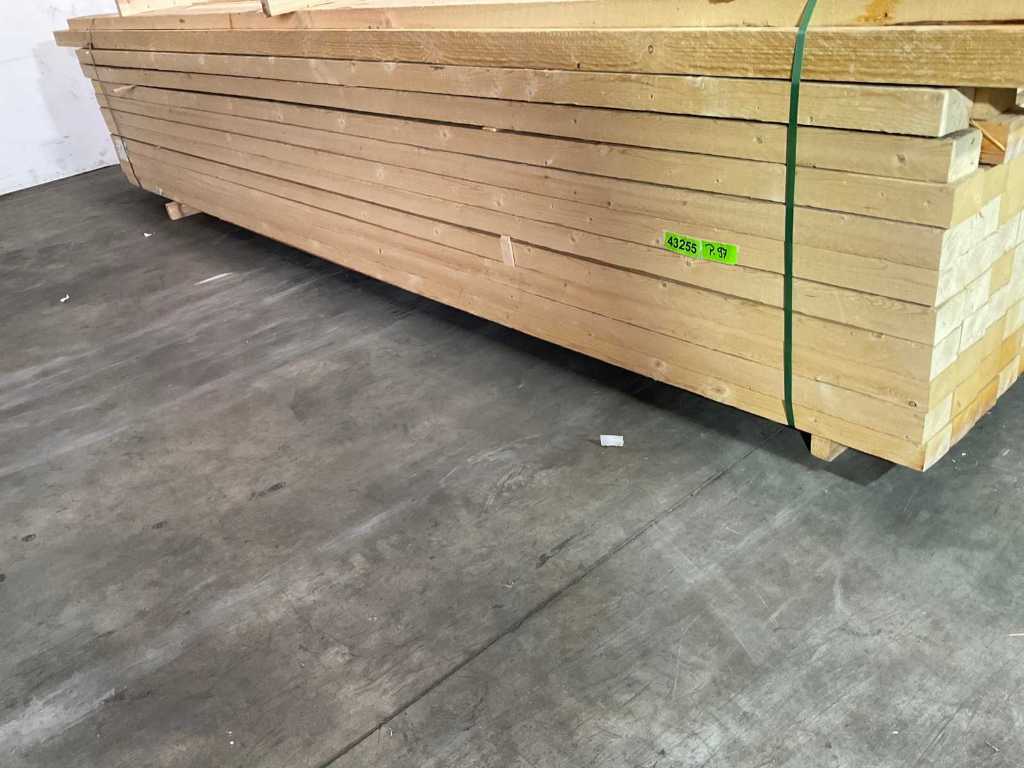 spruce beam 420x10x6.5 cm (17x)