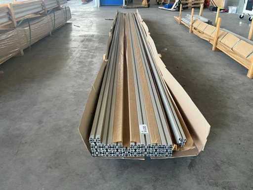 60x45x6500 aluminium profiles (17x)