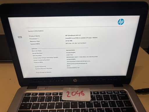 HP EliteBook 820 G3 - procesor Intel(R) rdzeń (TM) i5-6300U @ 2.40Ghz