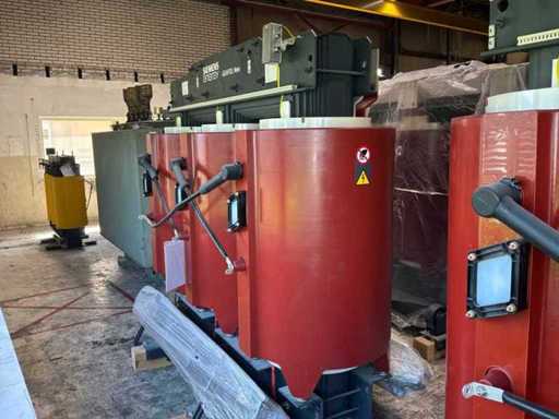 3150 kVA Siemens transformator 33.000/400 Volt dry type