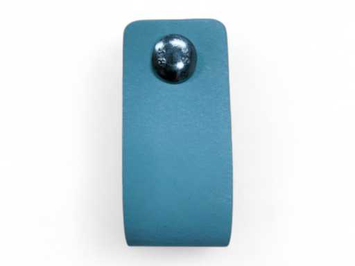 (78x) Leren Handgreep - Baby Blauw