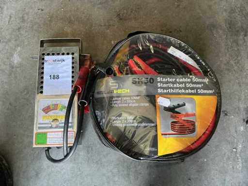 Überbrückenkabel + Batterietester