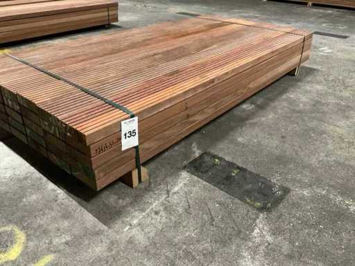 Azobe vlonderplanken 45x140 mm (35x)