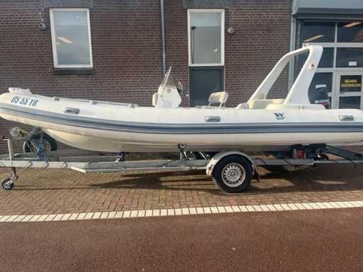 Tiger Marine - 600 Topline - 2010 - Rib boot inclusief 140 pk Suzuki buitenboordmotor en boottrailer