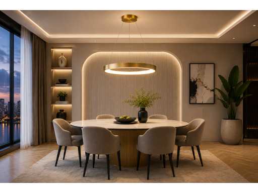 LED Ring Pendant Light 30W – 4000K Neutral White - Rose Gold – IP20 – ESSENCE-30